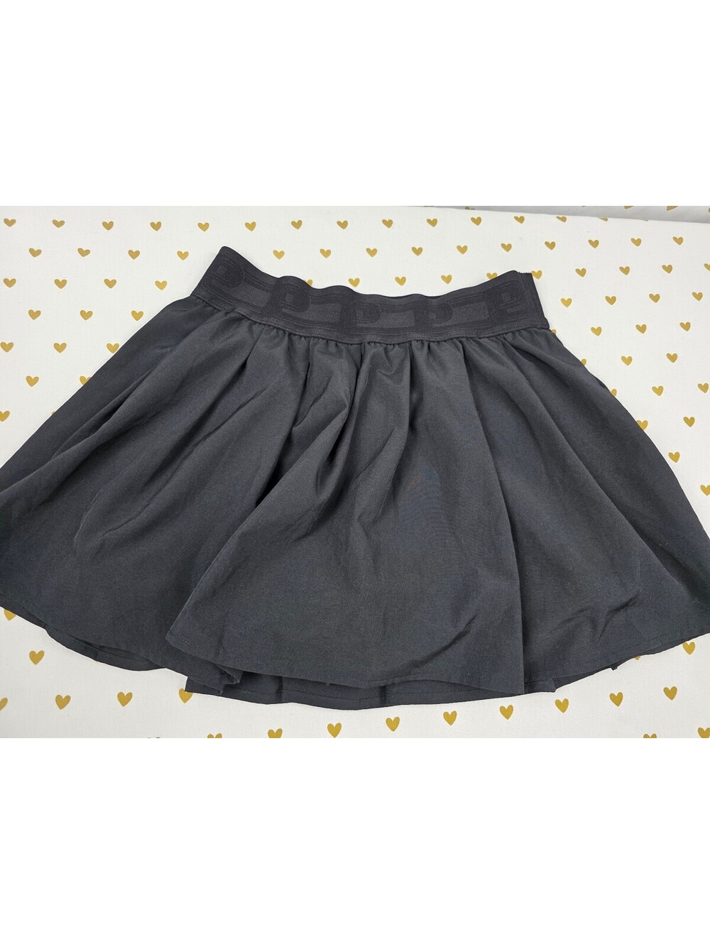 Victorias Secret PINK Black Flowy SKORTS Skirt Shorts Pleated SMALL